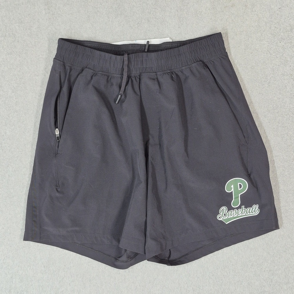 Lululemon Men Activewear Shorts M Black Athletic Drawstring Pockets 7" Inseam